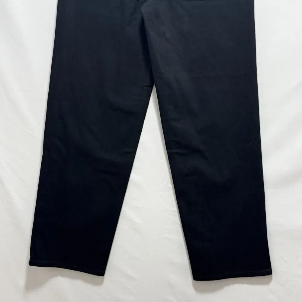 Women's Highest-Rise Straight Jeans Universal Thread Black Size 8 Denim NWT - Picture 15 of 16